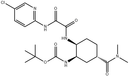 [(1R,2S,5S)-2-[[2-[(5-氯吡啶-2-基)氨基]-2-氧代乙酰基]氨基]-5-(二甲基氨基羰基)环己基]氨基甲酸叔丁酯